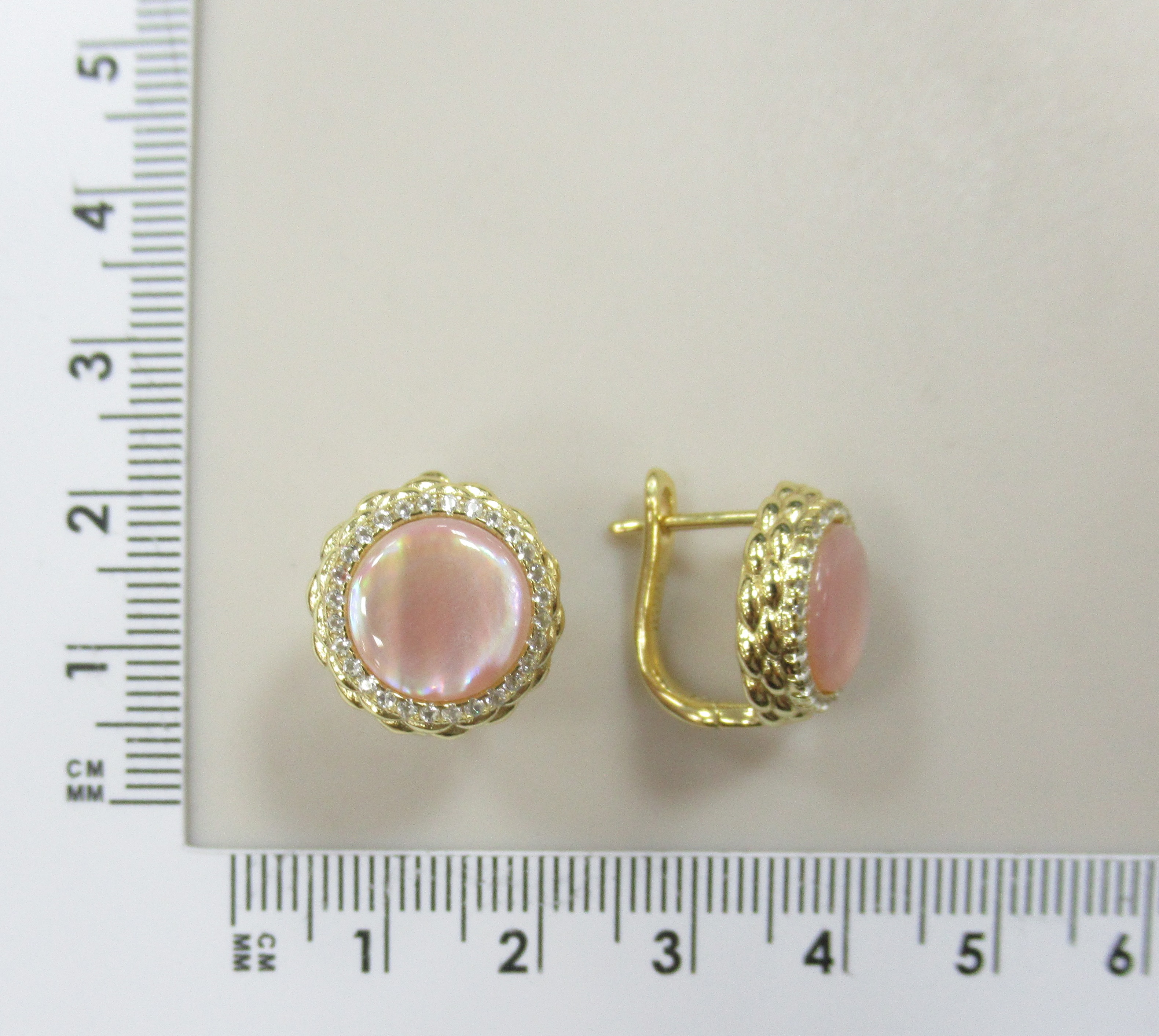 Серебряные серьги с перламутром